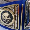 Bray wyatt title belt genuine leather strap with snap closure system adult size 46 inches