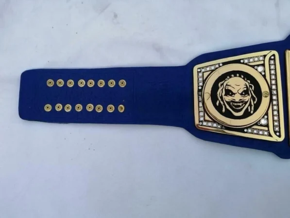 Bray wyatt title belt genuine leather strap with snap closure system adult size 46 inches