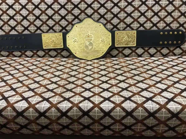Big Gold Belt WCW WWE Championship Full Display Replica Adult Size 46 Inch