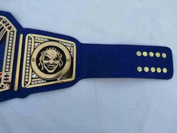 Bray wyatt title belt genuine leather strap with snap closure system adult size 46 inches