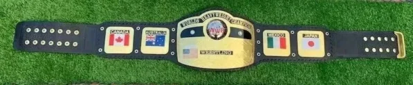 NWA Domed Globe Championship Belt Full Display Replica Adult Size 46 Inch