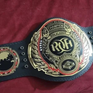 ROH World Heavyweight Championship Belt replica 2mm brass plates gold finish