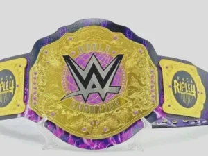 WWE Women's World Championship Belt Replica 2mm Brass Gold Finish Adult Size