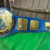 WWF attitude era big eagle belt genuine leather strap snap closure 46 inch wrestling championship title