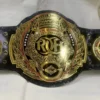 ROH Championship Belt center plate 2mm brass with gold finish detail closeup
