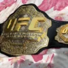 UFC Triple Stack Championship Belt Custom Side Plates CNC Etched Replica