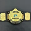 WWF winged eagle belt replica with 2mm brass plates and genuine leather strap wrestling title