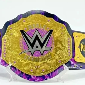 WWE Women's World Championship Belt Replica 2mm Brass Gold Finish Adult Size