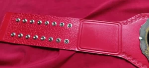 Lucha Underground Trios championship belt genuine leather strap snap closure view