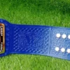 Blue universal championship replica title belt premium cow hide leather strap 53.4 inch length