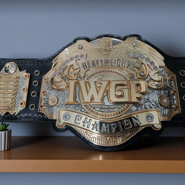 IWGP (V3) Heavyweight Wrestling Championship Dual Plated Premium Adult Belt.