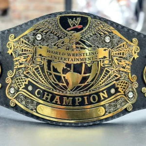 Undisputed world heavyweight championship belt replica with 2mm brass plates and genuine leather strap wrestling