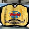 WWF world tag team championship belt replica with 2mm brass plates and genuine leather strap wrestling championship