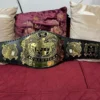 Undisputed world heavyweight championship belt full display wrestling replica adult size brass plates unified title
