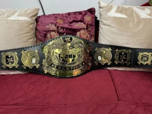 Undisputed world heavyweight championship belt full display wrestling replica adult size brass plates unified title