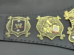 Undisputed world heavyweight championship belt genuine leather strap snap closure 46 inch wrestling title replica
