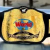 WWF world tag team belt replica with 2mm brass plates and genuine leather strap wrestling championship
