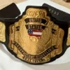 WCW united states championship belt replica with 4mm zinc plates and real cowhide leather strap wrestling