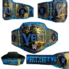 YEET Belt front view showing center plate with gold finish, 2mm brass construction, and authentic WWE Jey Uso championship design