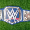 Blue universal championship commemorative title belt full display WWE replica adult size champion quality
