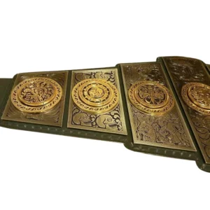 Lucha Underground Gift of the Gods championship belt genuine leather strap view