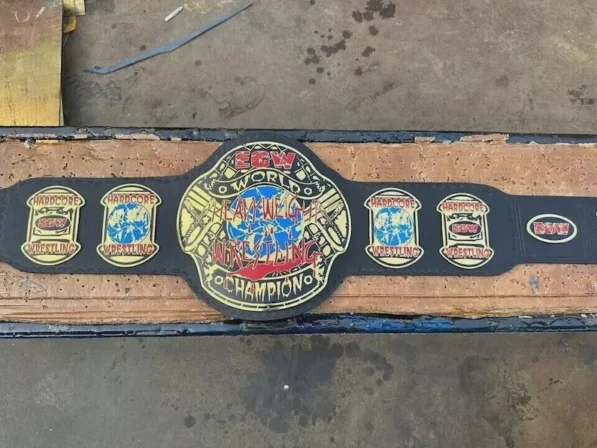 ECW Heavyweight Belt full length 46 inches all plates visible complete replica