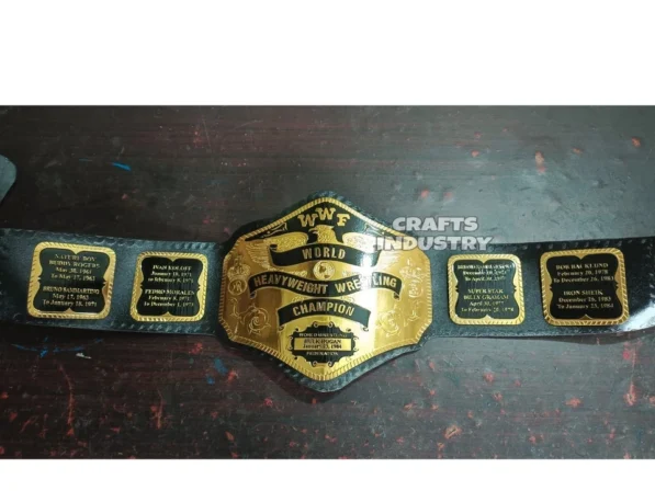 Hulk Hogan Championship Belt 84 full length 46 inches all plates visible gold finish