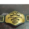 Hulk Hogan Championship Belt center plate 2mm brass with gold finish detail closeup