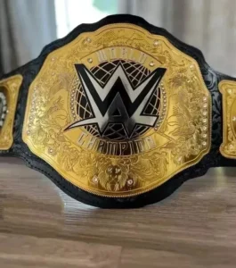 WWE World Heavyweight Championship Belt 2023 - 2mm Brass Gold Finish Adult Size