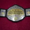 AWA world title belt full display wrestling heavyweight championship replica adult size brass plates quality