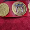 NWA United States Tag Team Championship Belt side view showing 4mm brass plate thickness