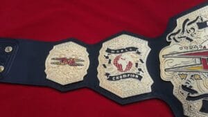 TNA World Title Replica Belt Real Cowhide Leather Strap View