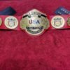NWA United States Tag Team Championship Belt replica 4mm brass plates genuine leather