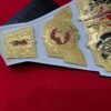 TNA Knockouts Championship Belt side view showing 4mm brass plate thickness women's title