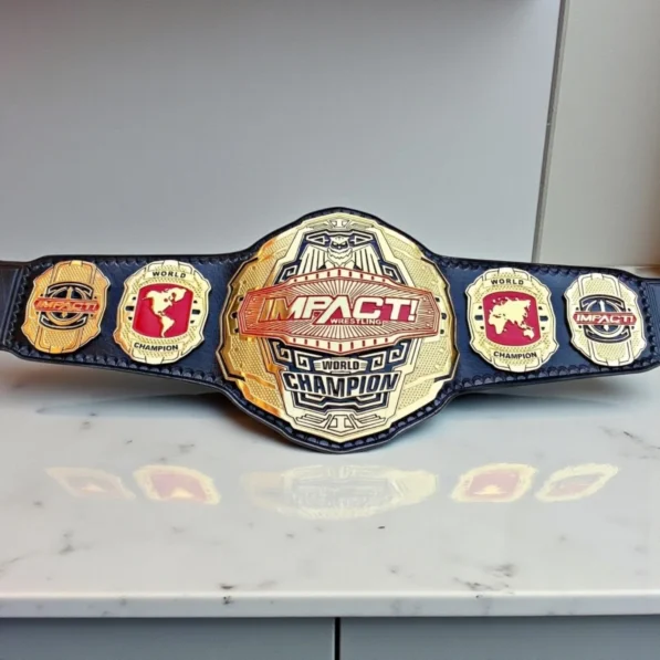 TNA Impact Wrestling Heavyweight Championship belt full view