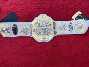 TNA World Heavyweight Championship Belt Gold Full View