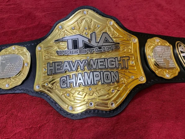 TNA World Heavyweight Championship Replica Belt Gold Full View