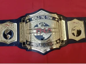TNA World Tag Team Championship Belt heavyweight replica 4mm brass plates gold plating