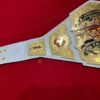 TNA Knockouts Championship pure white leather straps genuine cowhide flexible durable back