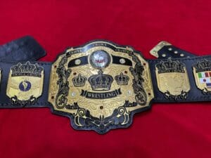 NWA Triple Crown Old School Championship Belt Gold Full View