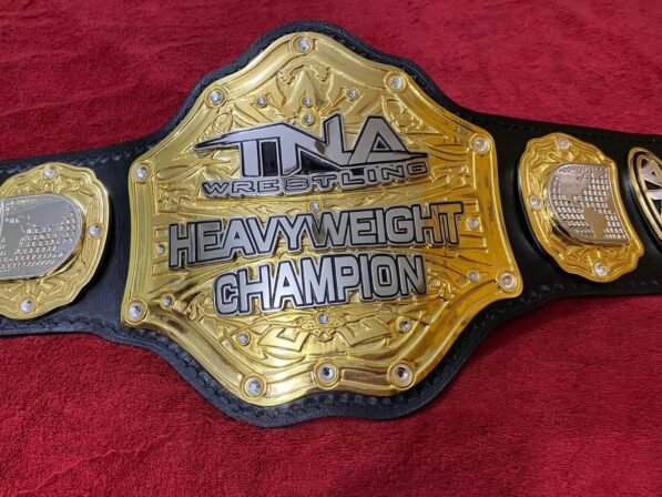 NEW TNA World Heavyweight Wrestling Championship Belt Adult Size Dual Layers