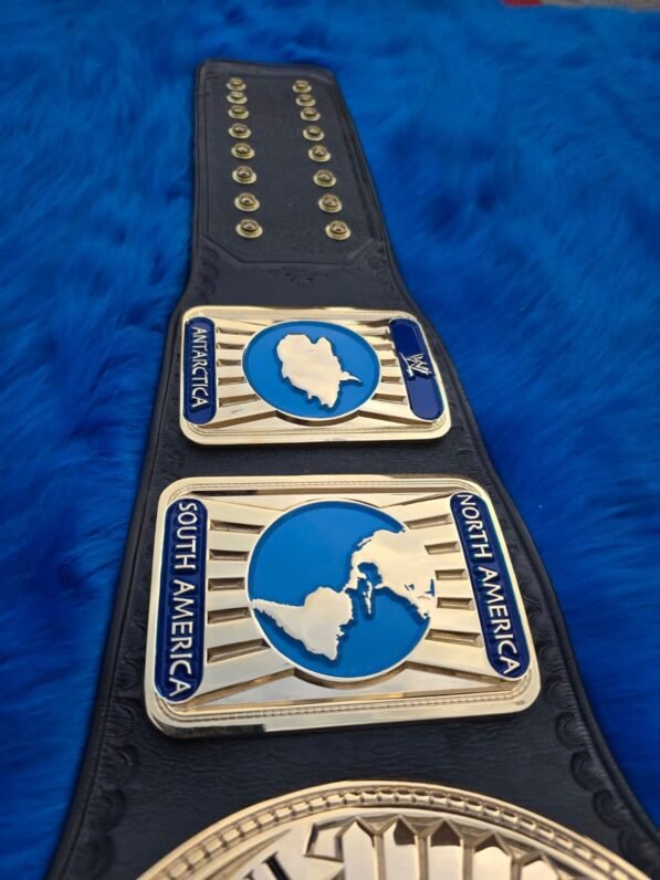 Replica WWE Intercontinental Belt Black Leather Strap – Premium Quality