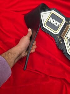 WWE NXT belt replica premium black leather strap flexible durable adult size