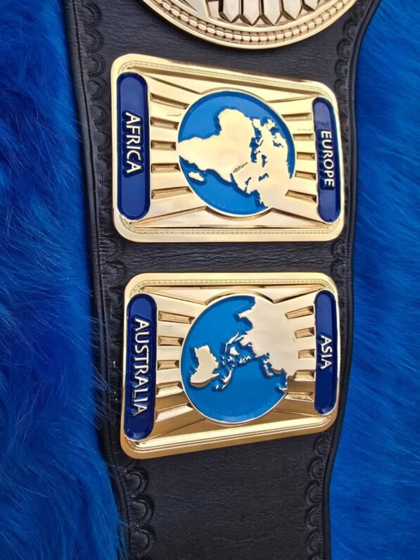 WWE Intercontinental Championship Belt Black Leather Strap – Premium Quality
