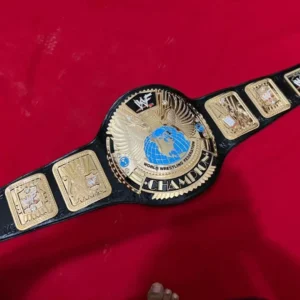 Big Eagle WWF Belt Gold Plated Zinc Full View