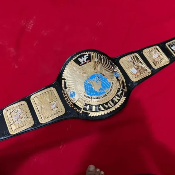 Big Eagle WWF Belt Gold Plated Zinc Full View