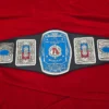 Missouri State Wrestling Championship Belt Silver Full View