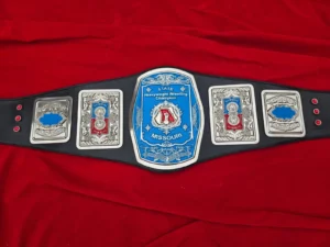 Missouri State Wrestling Championship Belt Silver Full View