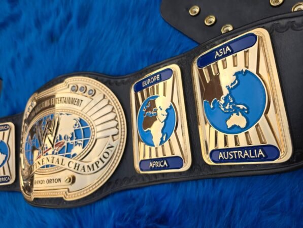 Replica WWE Intercontinental Belt Side Plates Seven Continents Design – CNC Metal