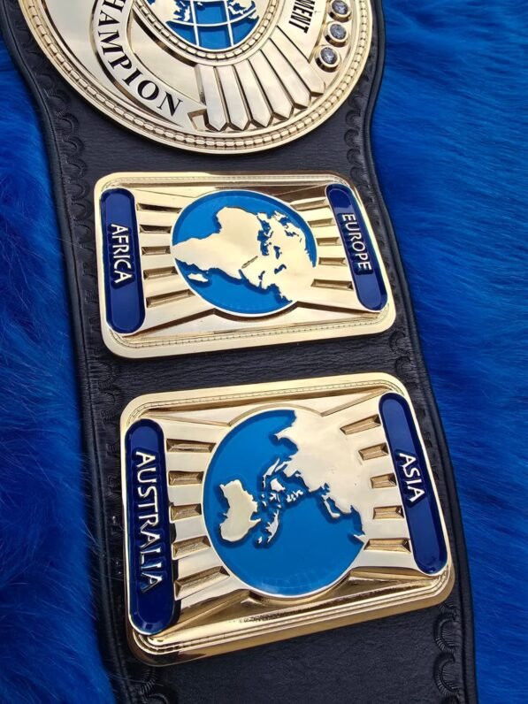 Replica WWE Intercontinental BeltSide Plates Seven Continents Design – CNC Metal
